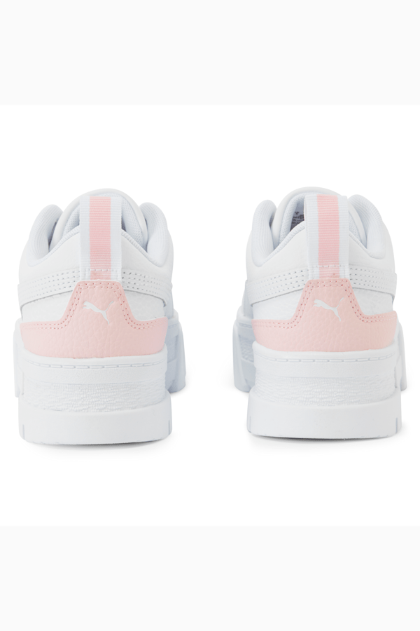 Mayze Leather Youth Trainers, Puma White-Puma White-Chalk Pink, extralarge-GBR