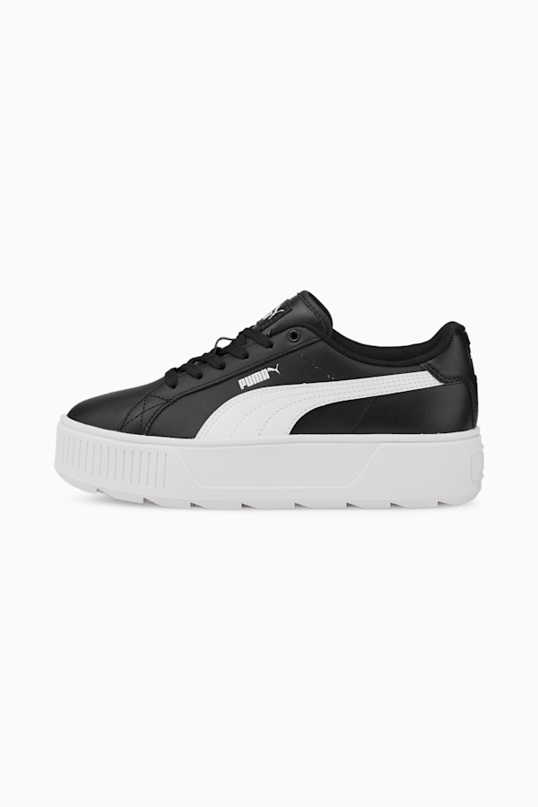Puma black leather platform sneakers online