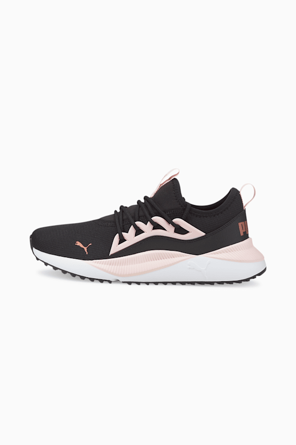 Pink and gold puma sneakers discount