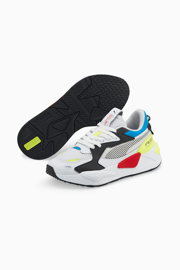 RS-Z Core Youth Trainers, Puma White-Puma Black-Yellow Alert, extralarge-GBR