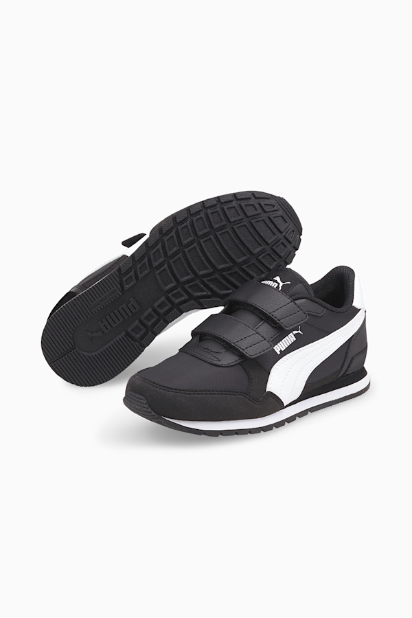 Kids black puma shoes deals