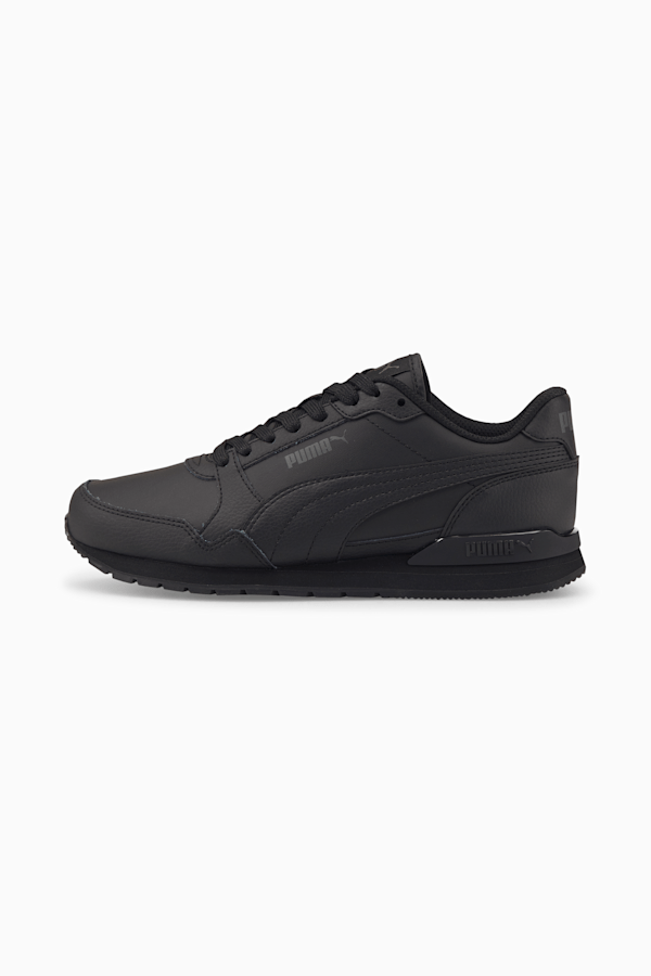Chaussures ST Runner v3 Leather Jeune, Puma Black-Puma Black, extralarge
