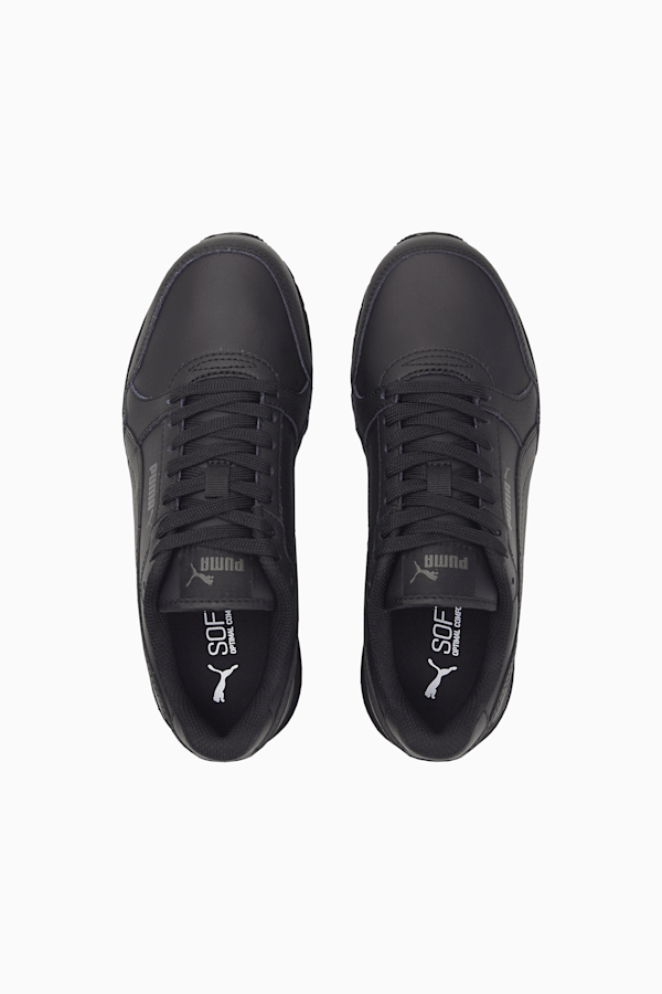 Chaussures ST Runner v3 Leather Jeune, Puma Black-Puma Black, extralarge