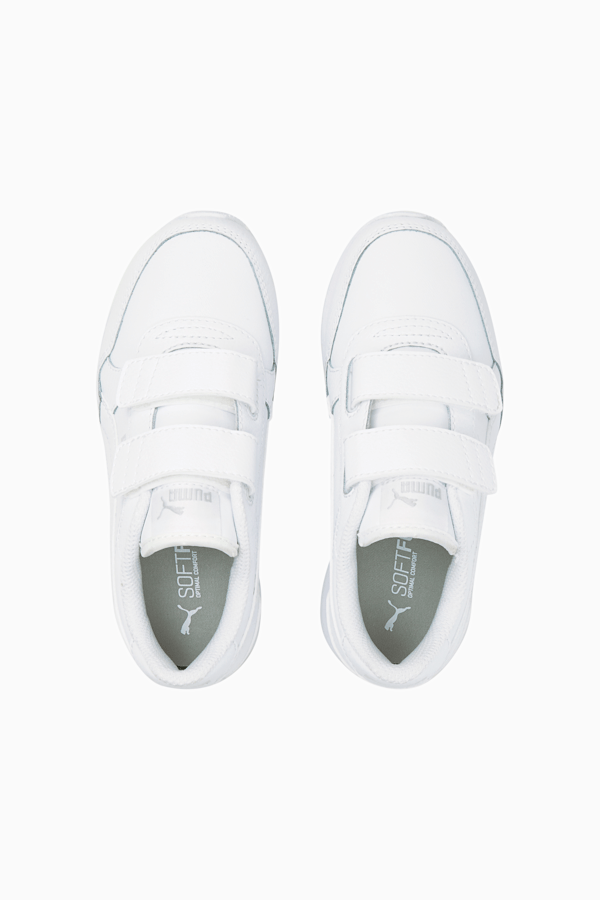 ST Runner v3 Leather Little Kids' Sneakers, Puma White-Puma White, extralarge