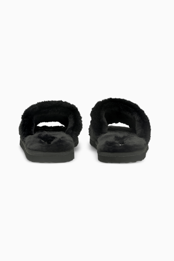 Fluff Slide Shoes Big Kids, Puma Black-Puma White, extralarge