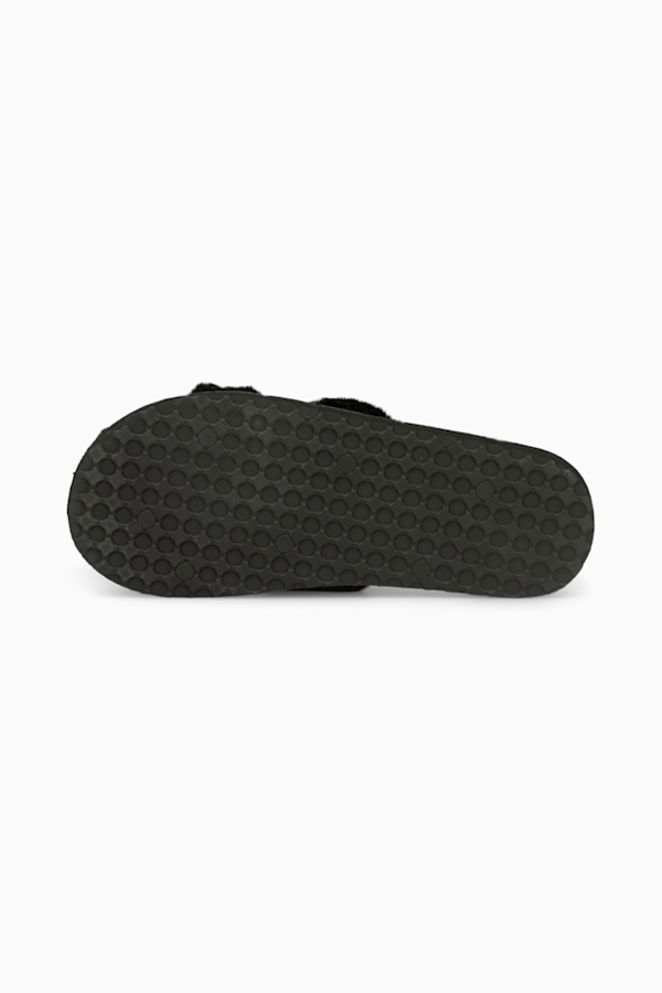 Fluff Slide Shoes Big Kids, Puma Black-Puma White, extralarge