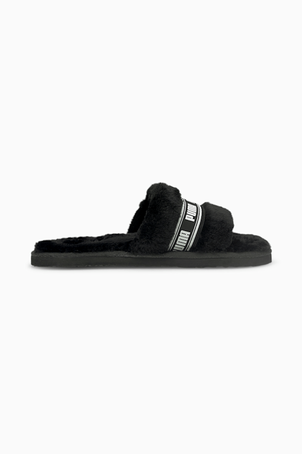 Fluff Youth Slippers, Puma Black-Puma White, extralarge-GBR