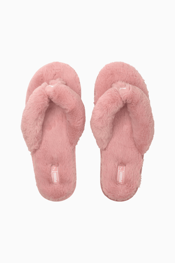 Puma flip flops fluffy shop