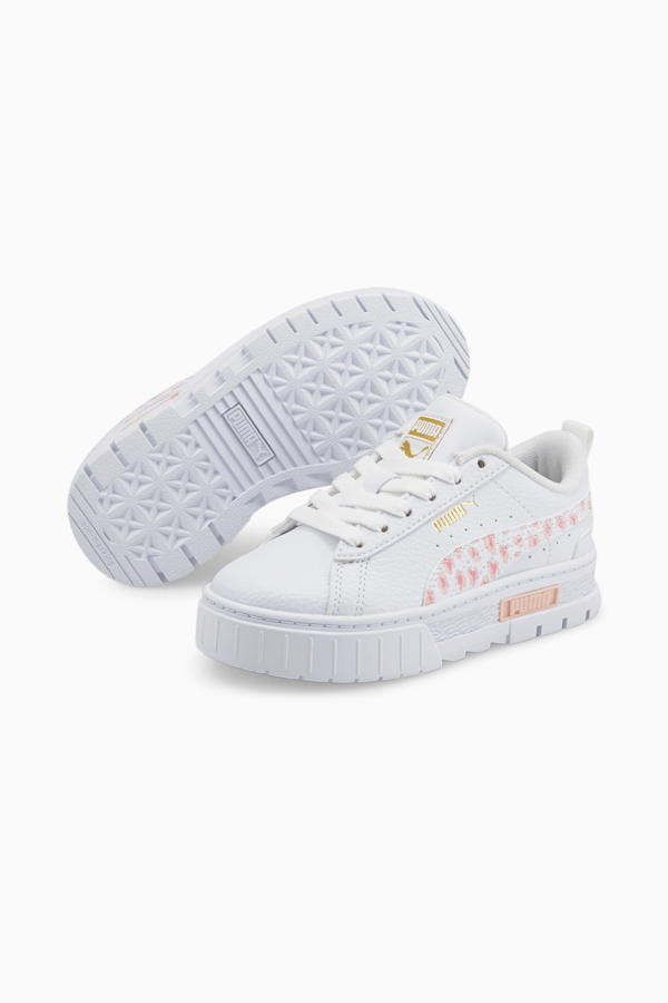 Mayze Wild Sneakers Kids, Puma White-PRISM PINK, extralarge