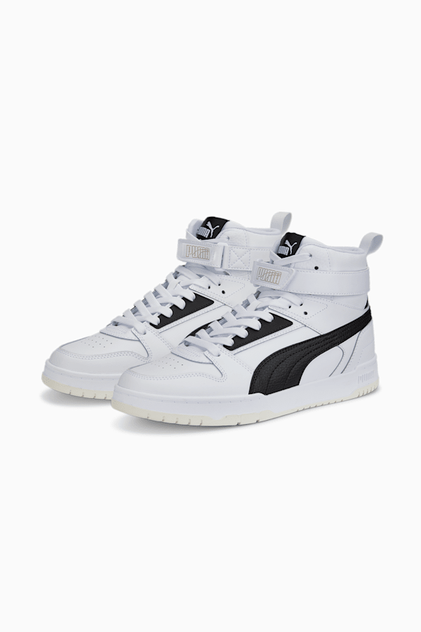 Gold and white high top pumas outlet