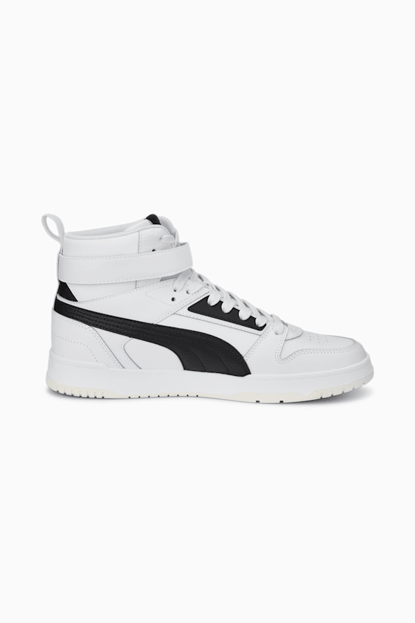 Gold and white high top pumas shop