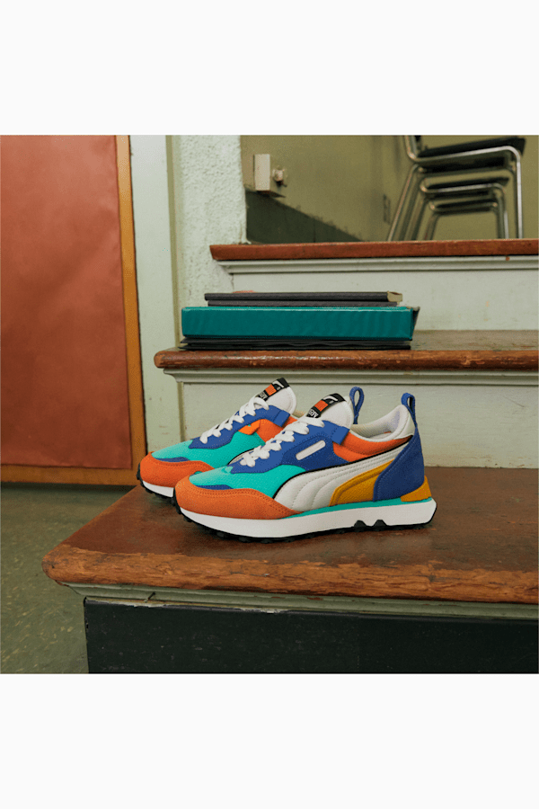 Rider Future Vintage Sneakers Big Kids, Biscay Green-Vibrant Orange, extralarge