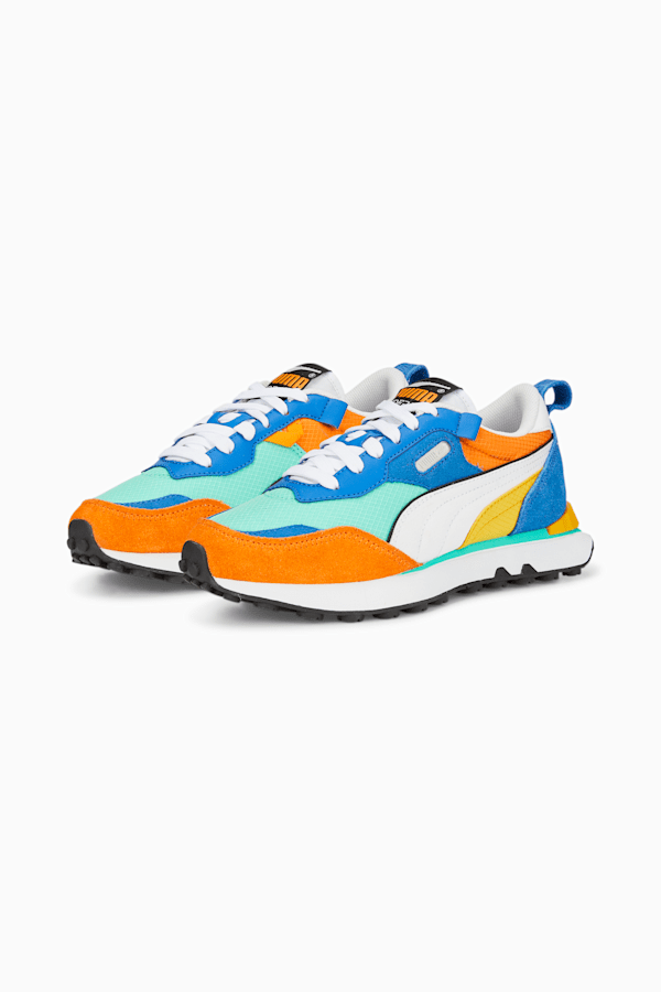 Rider Future Vintage Sneakers Big Kids, Biscay Green-Vibrant Orange, extralarge