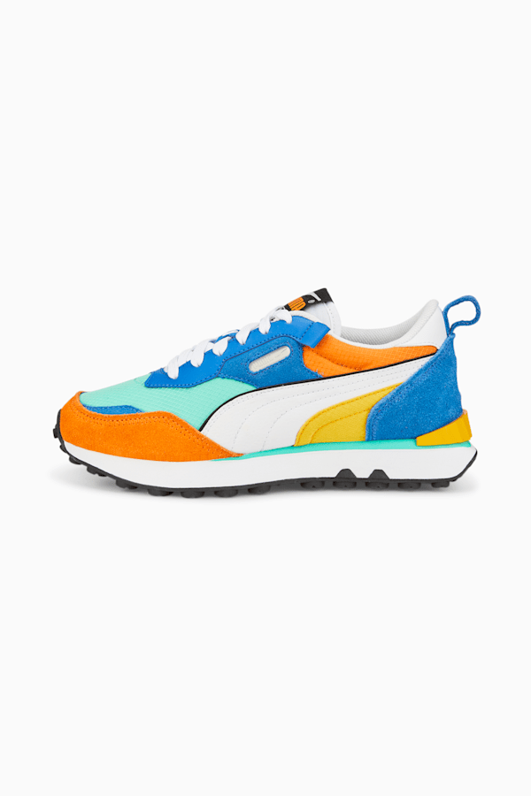 Rider Future Vintage Sneakers Big Kids, Biscay Green-Vibrant Orange, extralarge