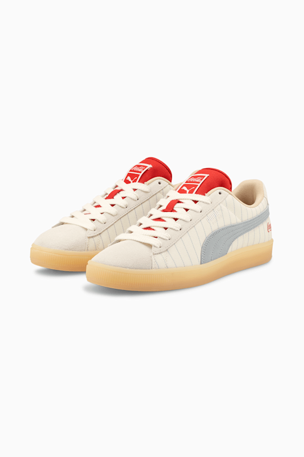 PUMA x COCA-COLA Suede Sneakers, Ivory Glow-Slate, extralarge