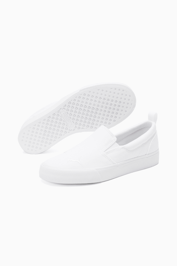 Bari Slip-on Comfort Sneakers Big Kids, Puma White-Puma Silver, extralarge