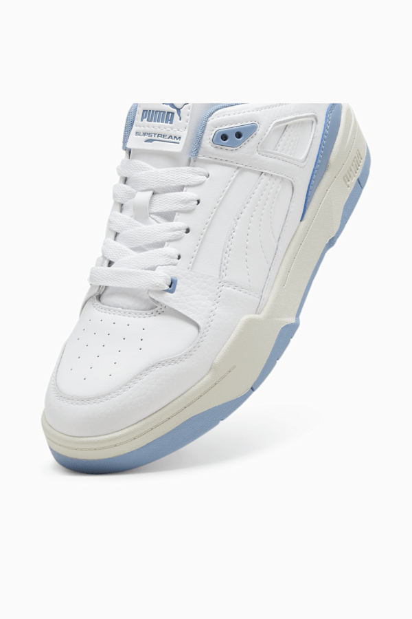 Slipstream Leather Sneakers, PUMA White-Zen Blue, extralarge-GBR