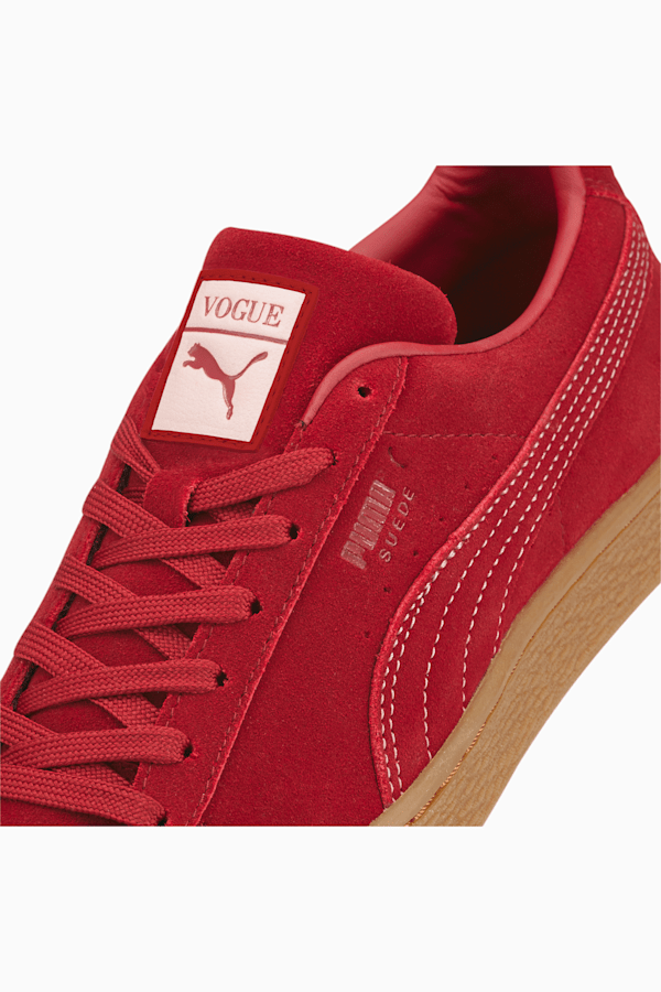 Puma suede women hotsell red