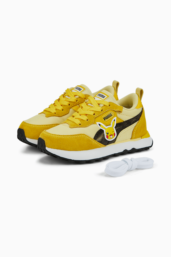 PUMA x POKÉMON Rider FV Pikachu Sneakers Kids, Puma White-Empire Yellow, extralarge