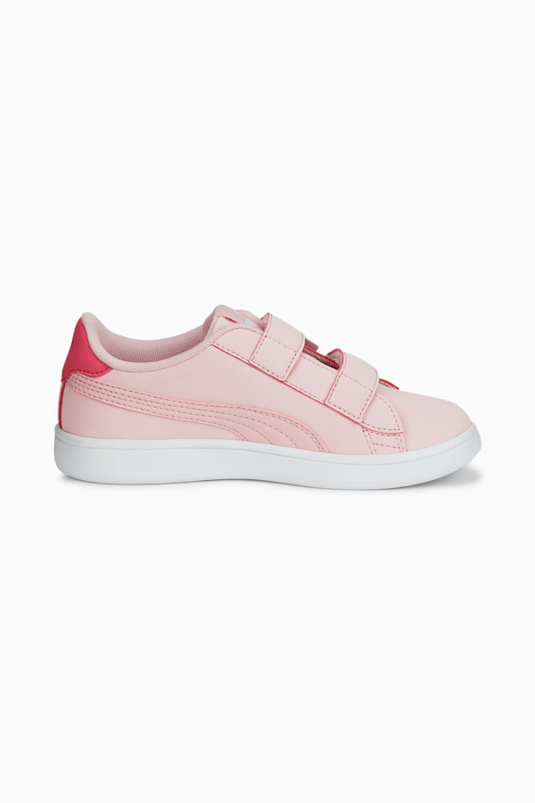 Smash v2 Butterfly Alternate Closure Little Kids' Sneakers, Almond Blossom-Almond Blossom-Sunset Pink-Puma Silver, extralarge