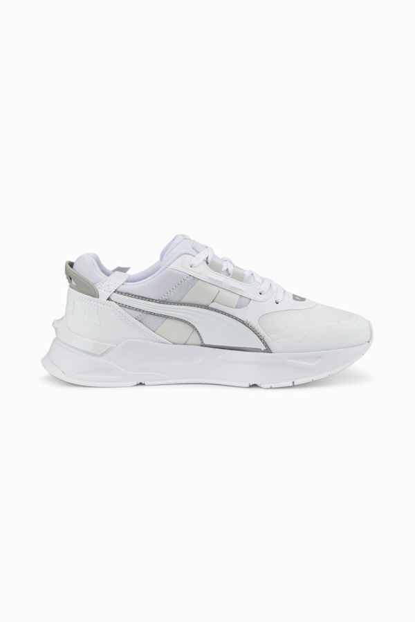 Mirage Sport Tech Reflective Sneakers, Puma White-Puma Silver, extralarge