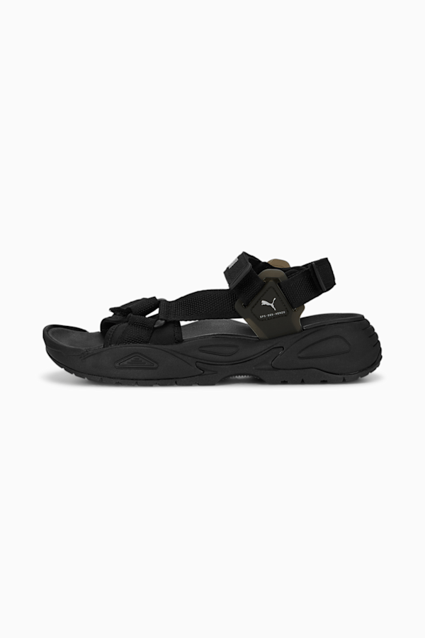 PUMA Traek Lite Sandals, PUMA Black-PUMA Silver, extralarge