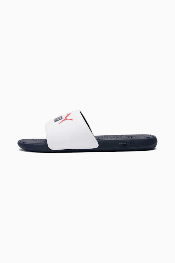 Cool Cat 2.0 Slides, PUMA White-Parisian Night-PUMA Red, extralarge