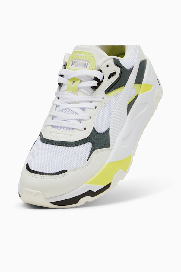 White yellow cheap sneakers