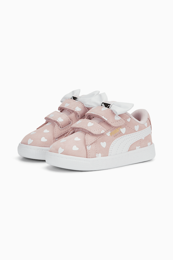 Suede Classic LF Re-Bow V Sneakers Baby, Pearl Pink-PUMA White, extralarge-GBR