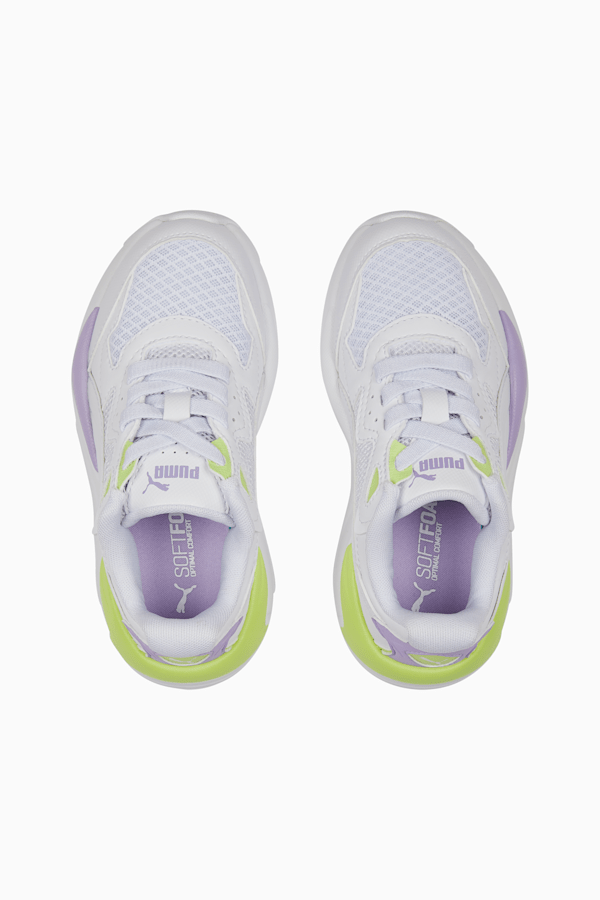 X-Ray Speed Play Alternative Closure Little Kids' Sneakers, PUMA White-PUMA White-Vivid Violet-Lily Pad, extralarge
