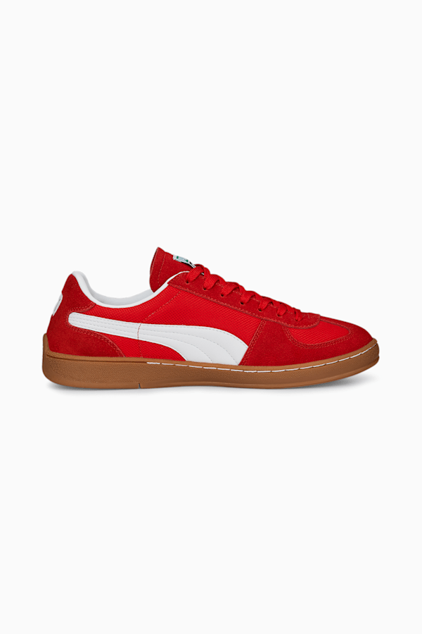 Red puma sales suede junior