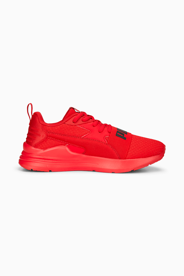 Wired Run Pure Shoes Youth, For All Time Red-For All Time Red-PUMA Black, extralarge-GBR