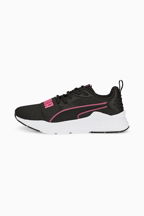 Wired Run Pure Shoes Youth, PUMA Black-Glowing Pink, extralarge-GBR