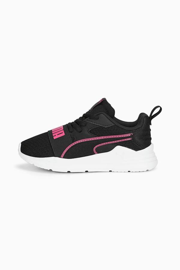 Wired Run Pure Shoes Kids, PUMA Black-Glowing Pink, extralarge-GBR