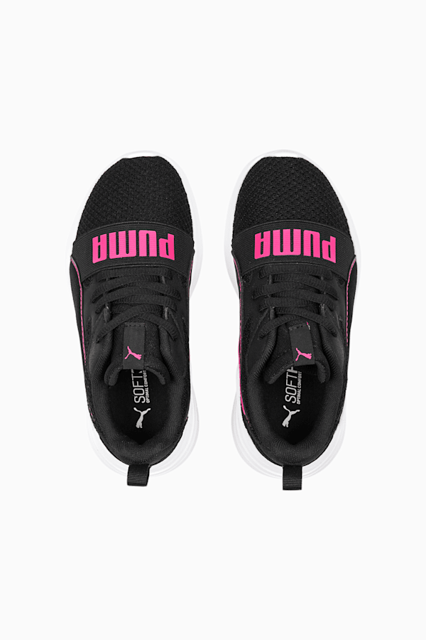 Wired Run Pure Shoes Kids, PUMA Black-Glowing Pink, extralarge-GBR