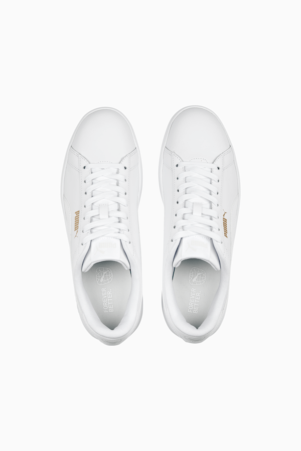 Smash 3.0 L Sneakers, PUMA White-PUMA White-PUMA Gold, extralarge