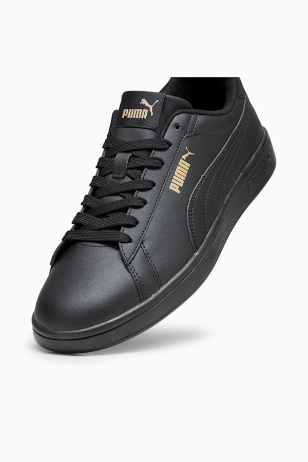 Smash 3.0 L Sneakers, PUMA Black-PUMA Gold-PUMA Black, extralarge