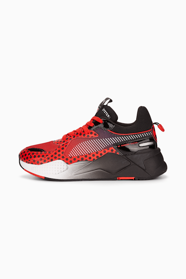 PUMA x MIRACULOUS RS-X Big Kids' Sneakers, PUMA Black-PUMA Red, extralarge