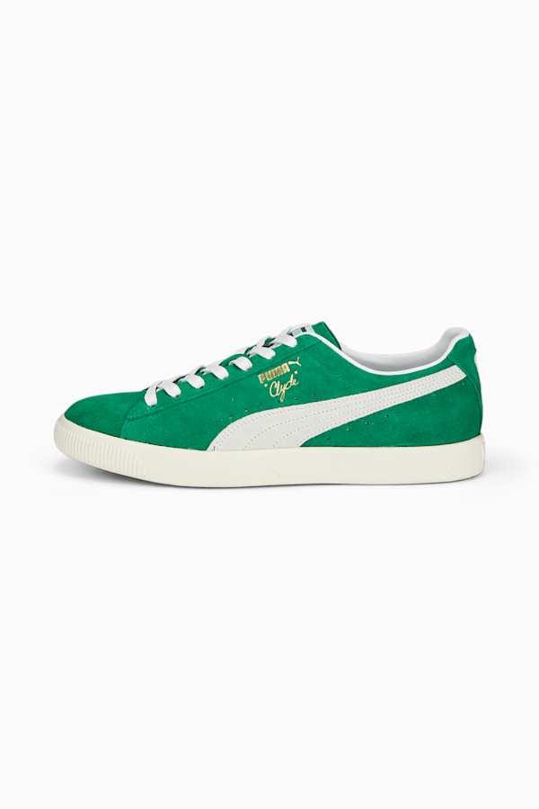 Clyde OG Sneakers, Verdant Green-PUMA White-Pristine, extralarge