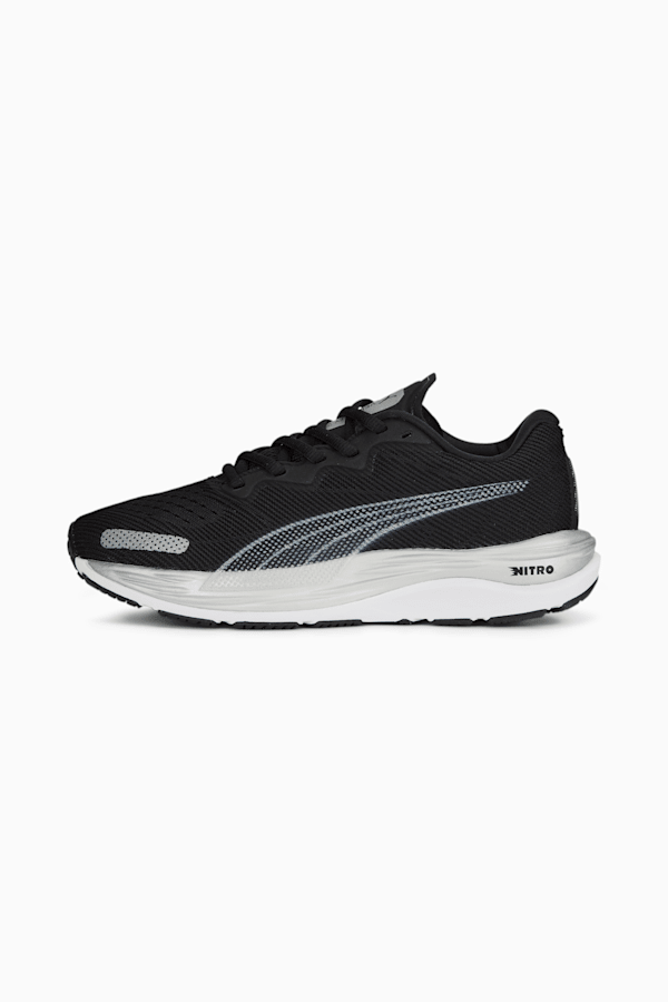 Velocity NITRO 2 Running Shoes Youth, PUMA Black-PUMA White-PUMA Silver, extralarge-GBR