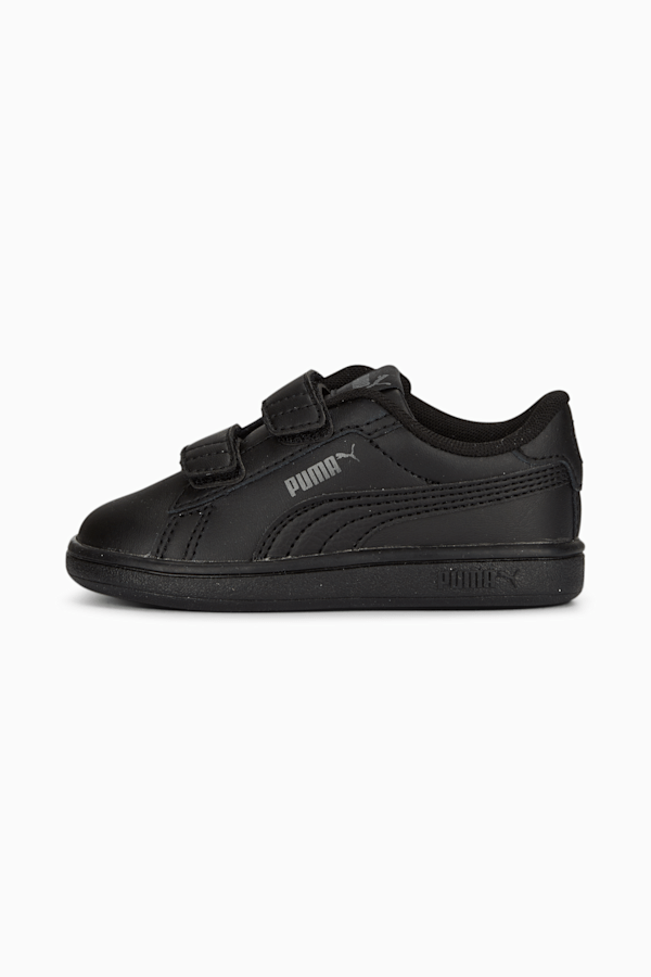 Smash 3.0 Leather V Sneakers Baby, PUMA Black-Shadow Gray, extralarge