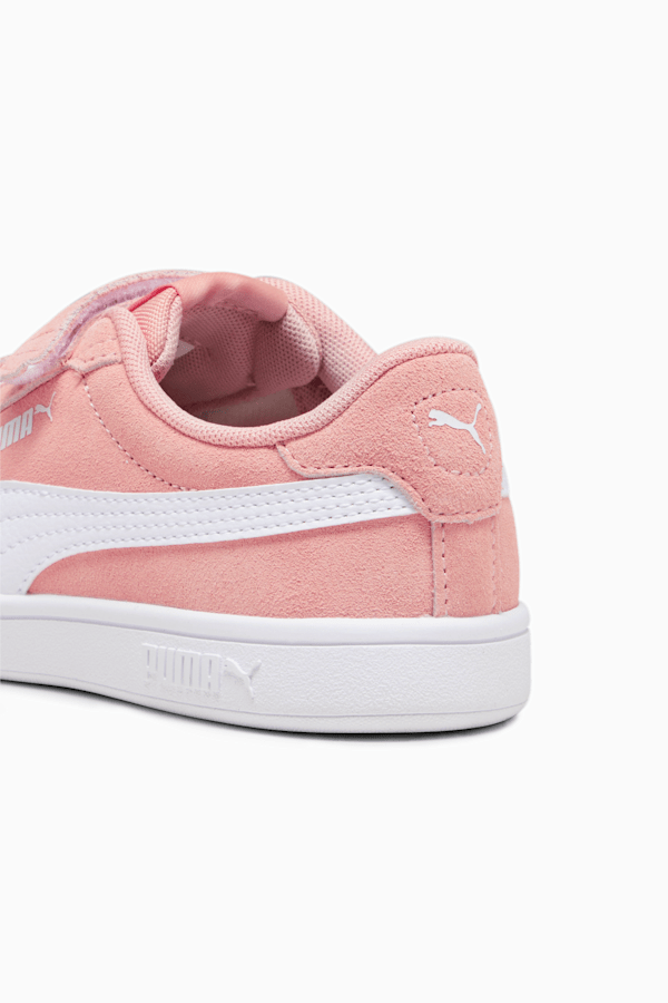 Smash 3.0 Suede Little Kids' Sneakers, Poppy Pink-PUMA White, extralarge