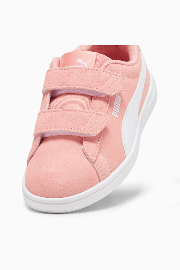 Smash 3.0 Suede Little Kids' Sneakers, Poppy Pink-PUMA White, extralarge