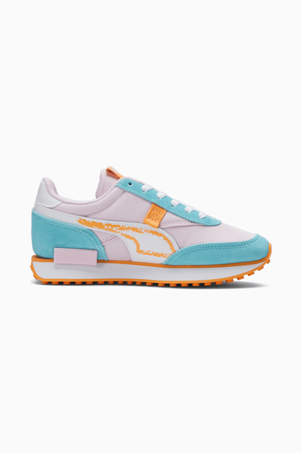 Future Rider Spring Sketchbook Big Kids' Sneaker , Pearl Pink-PUMA White, extralarge
