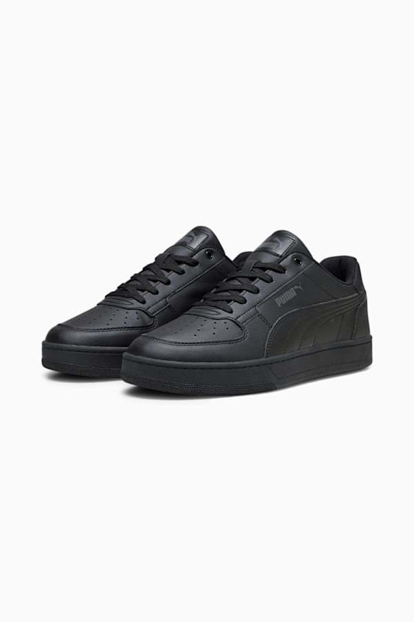 Puma black outlet leather sneakers