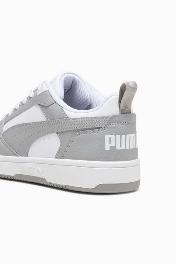 Rebound V6 Low Sneakers, PUMA White-Concrete Gray, extralarge