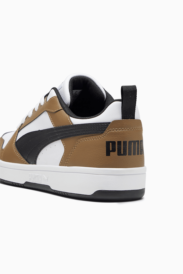 Rebound V6 Low Sneakers, PUMA White-PUMA Black-Chocolate Chip, extralarge-GBR