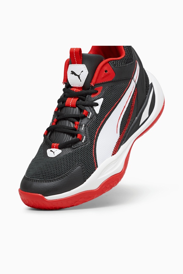 Playmaker Men's Sneakers, PUMA Black-PUMA White-For All Time Red, extralarge