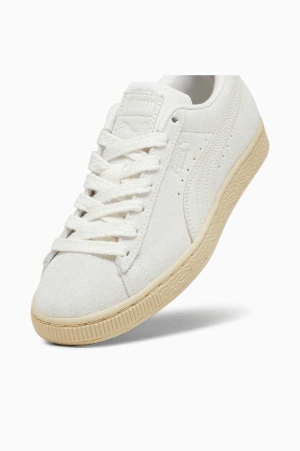 Suede Classic Selflove Women's Sneakers, Warm White-Granola, extralarge