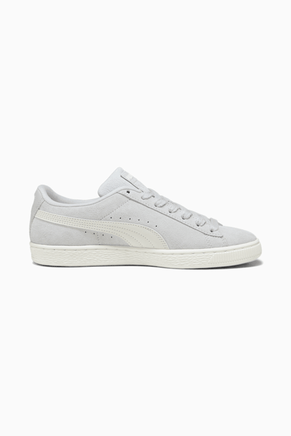 Suede Classic Selflove Women's Sneakers, Ash Gray-Frosted Ivory, extralarge